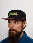 Бейсболка MITCHELL NESS арт. 6HSFSH21324-LALBLCK Los Angeles Lakers NBA (черный)